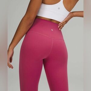 Lululemon Align High-Rise Leggings 25" in Pink‎ Lychee